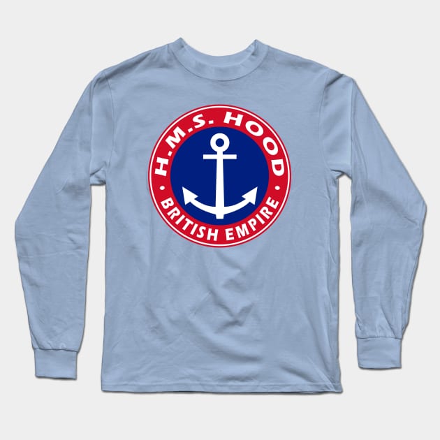 HMS Hood Long Sleeve T-Shirt by Lyvershop